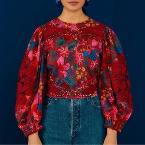 FARM Rio Red Wild Life Blouse
